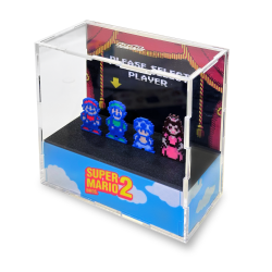 Diorama en Cubo de Acrílico :: Super Mario Bros 2 (NES)