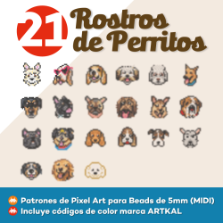21 Sprites - Rostros de Perritos