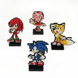 Mini Figuras 3D - Set Sonic the Hedgehog Sprites Videojuegos